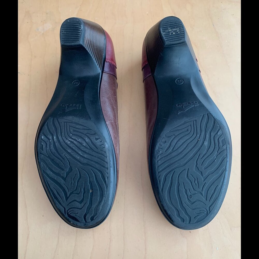 Dansko Two-Tone Brown/Burgundy Retro Mary Jane - Picture 4 of 5